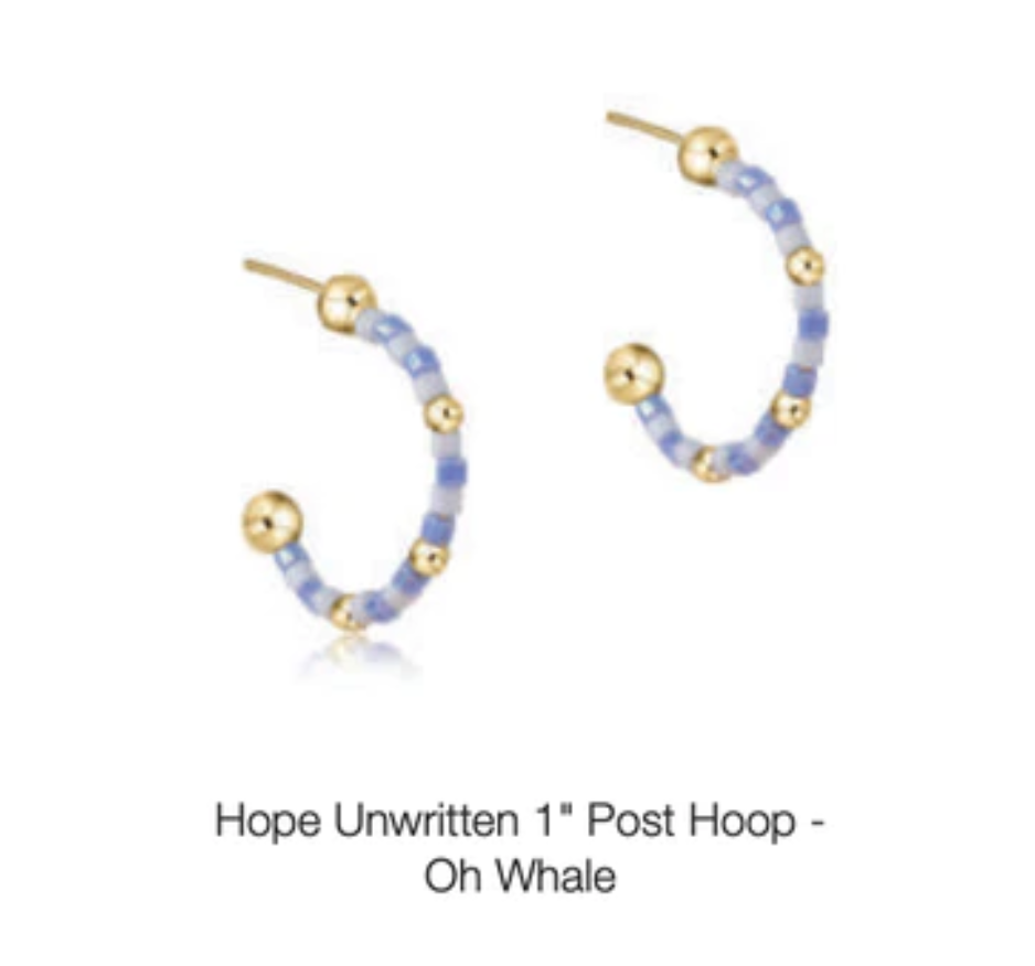 Enewton Hope Unwritten 1" Post Hoop - Oh Whale