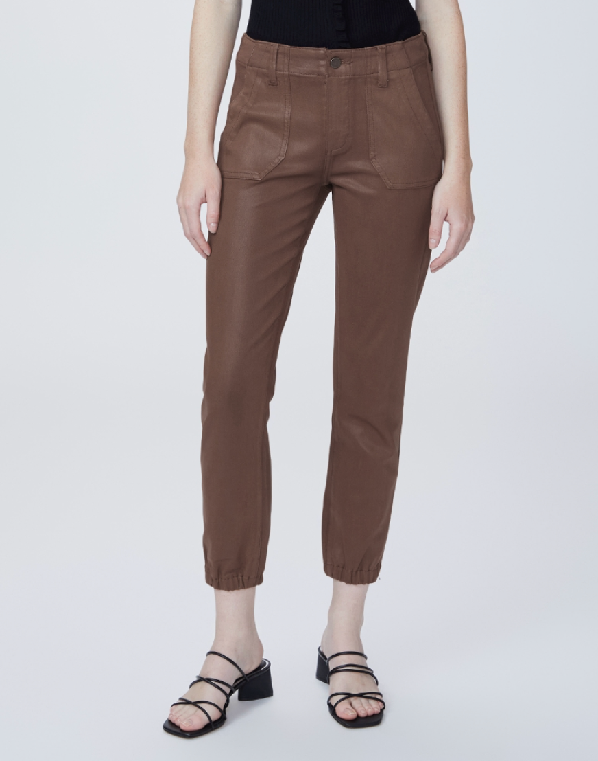 Paige Mayslie Jogger Cognac Luxe Coating