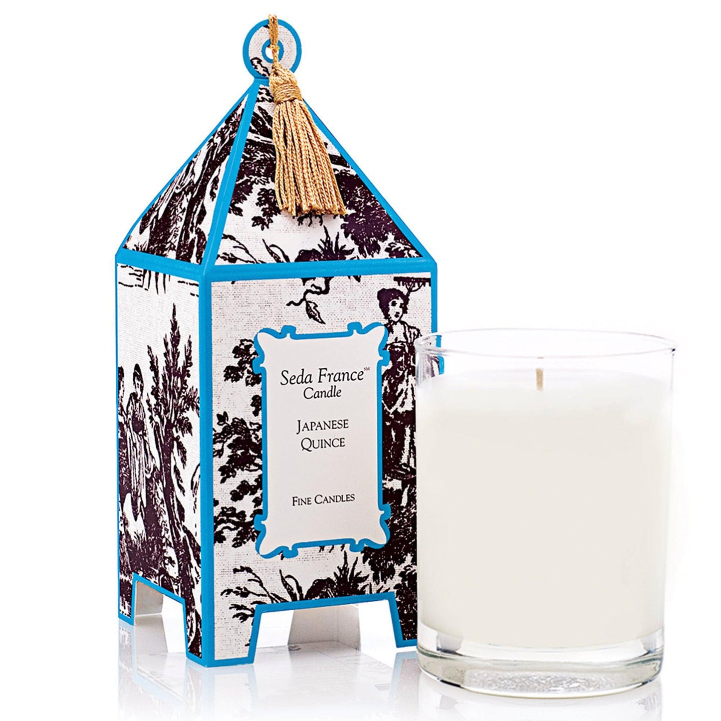 Seda France Japanese Quince Toile Pagoda Candle