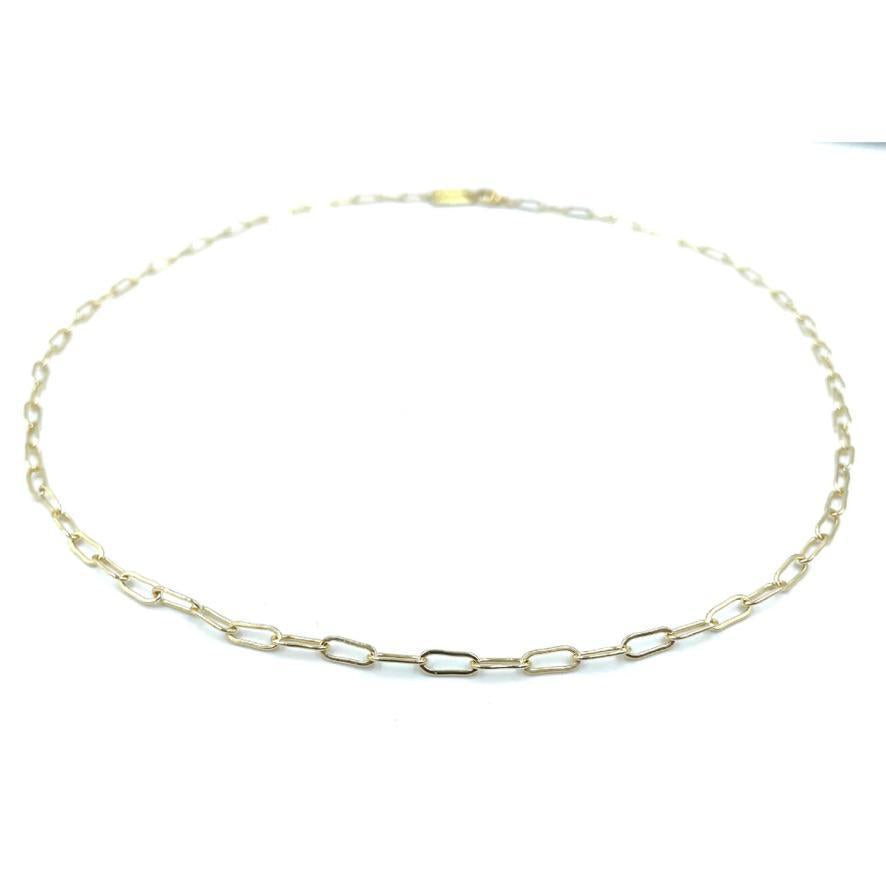 Erin Gray Gold Paperclip medium link necklace