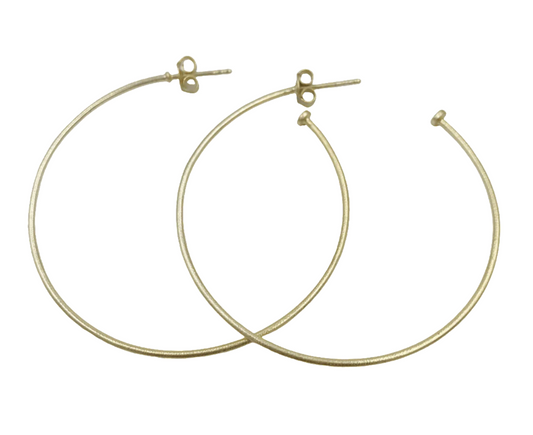 Erin Gray Hoop No. 03 Large Simple Gold